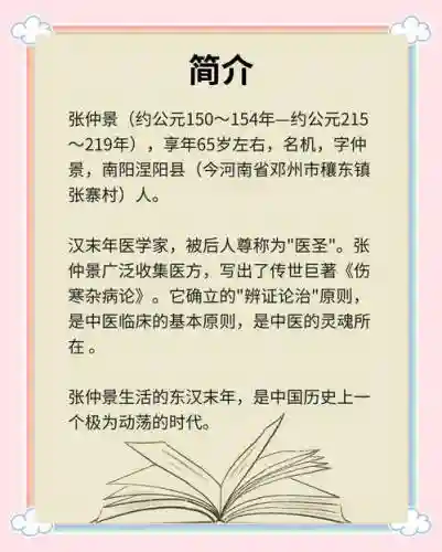 张仲景阵容