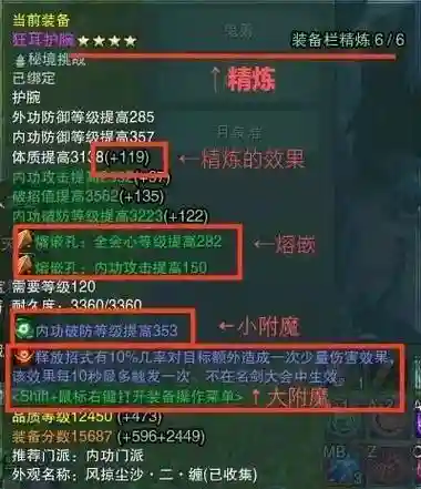 剑三装备的镶嵌孔