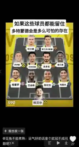 多特蒙德阵容2016