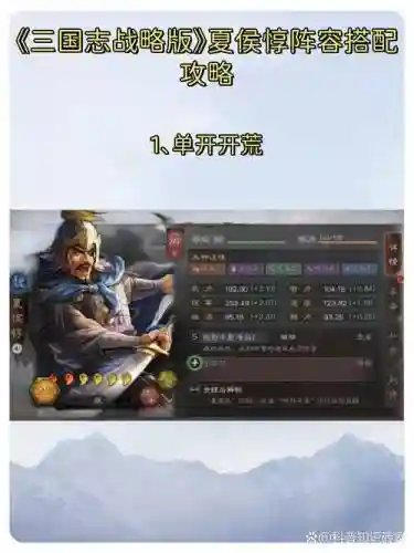 三国志夏侯惇许褚阵容搭配插图