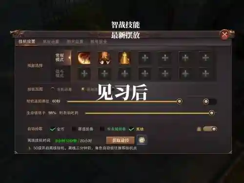 技能的摆放位置插图