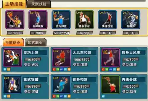 街篮如何升天赋技能_1插图