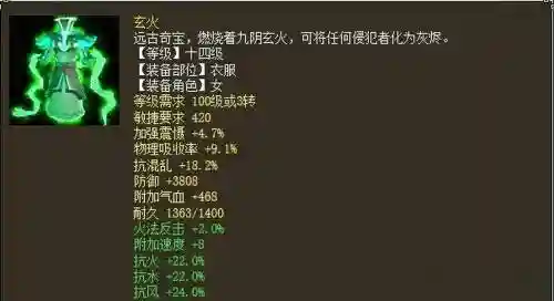 大话西游女魔高抗装备