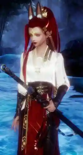 剑三站在武器上的动作