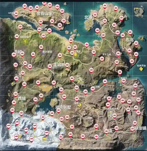 荒野行动攻略地图