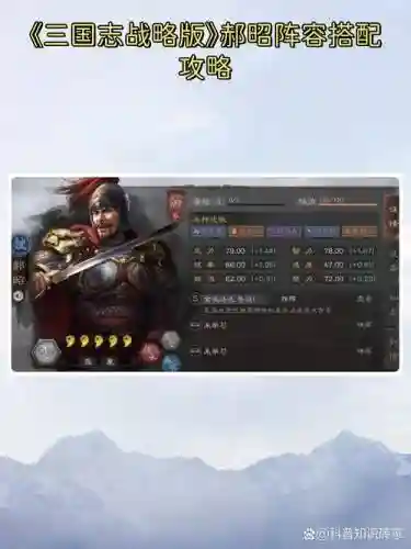 郝昭阵容选择插图