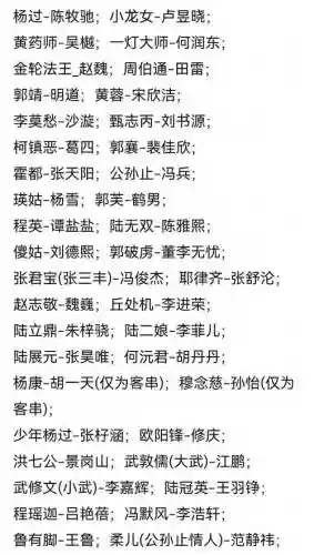 神雕侠侣明教侠客搭配阵容插图