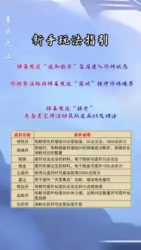 青云志页游升级攻略插图1