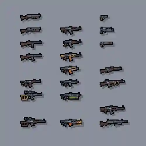 像素枪战传奇武器插图