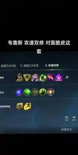 韦鲁斯攻速流技能加点_1插图
