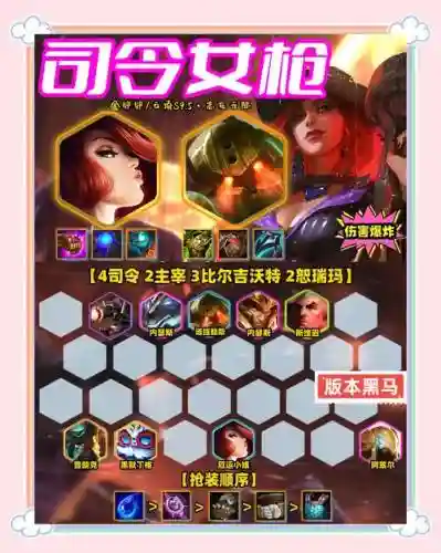 克制黑枪的阵容搭配