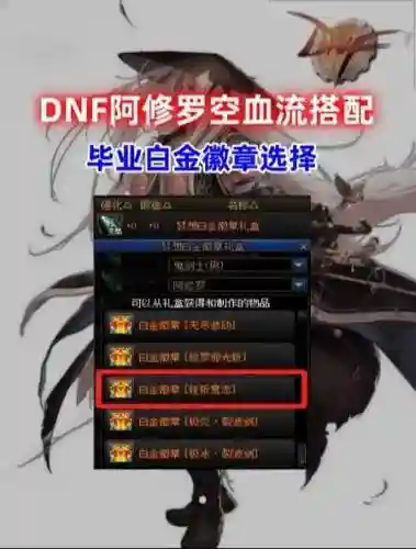 90修罗白金徽章打什么技能插图1