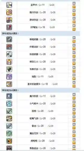 冒险岛单机版技能全满_1