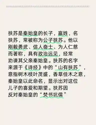 扶苏组合技能台词插图