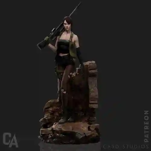 合金装备狙击老头，合金装备美女狙击手插图