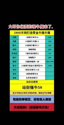 七抗男魔装备搭配，7抗100魔怎么打造插图1